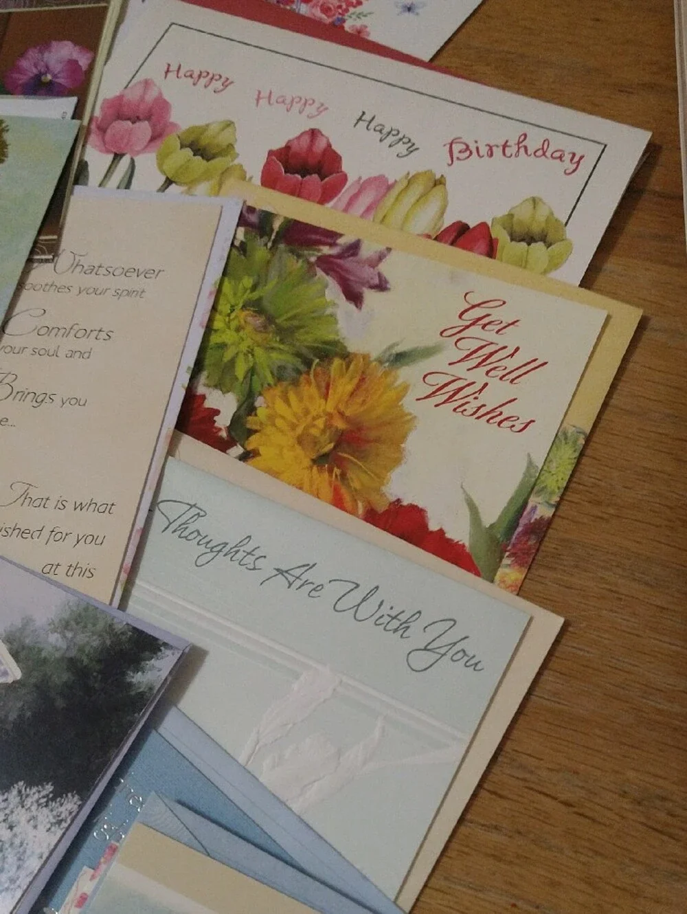 Assorted Floral Greeting Cards - Multicolor